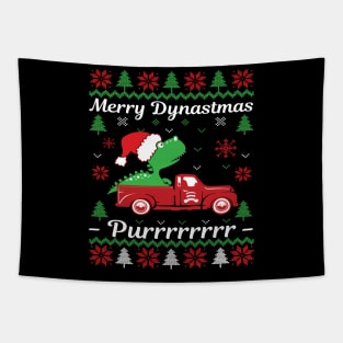 Merry Dynastmus Funny Ugly Christmas Sweater Graphic Tapestry