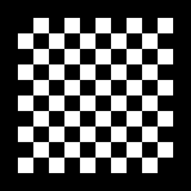 Black and white checkers pattern by Mia