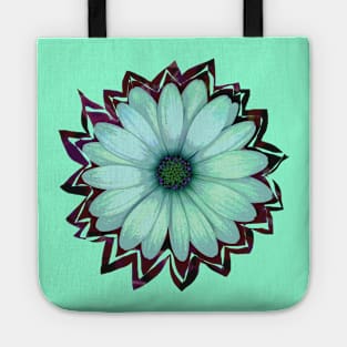 Green Flower Tote