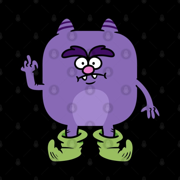 Pissed Off Purple Monster by Get A Klu Comics