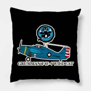 Grumman F4F-4 Wildcat - white Pillow