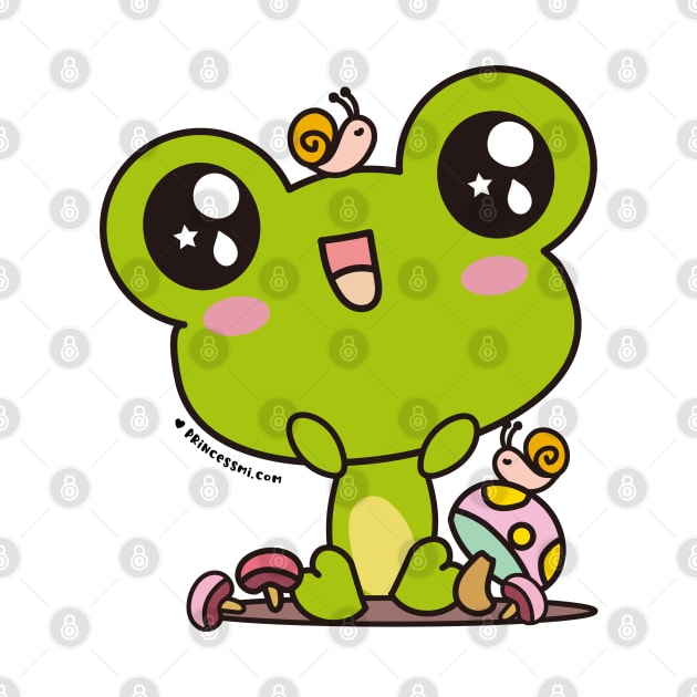 cute frog, kawaii frog cartoon by princessmi-com