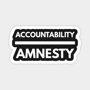 Accountability Over Amnesty Magnet