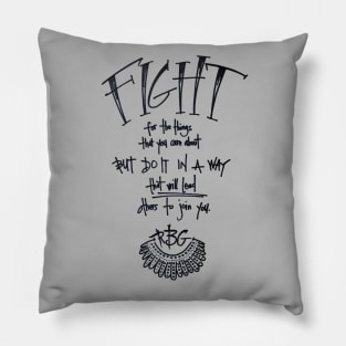 fight like RBG Pillow