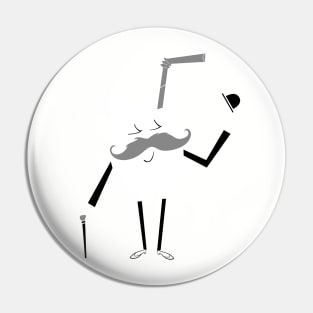 Milk Moustache Pin