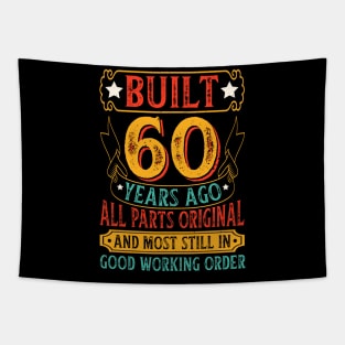 Built 60 Years Ago All Parts Original Birthday Tapestry