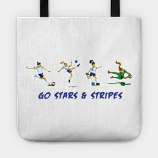 Go Stars and Stripes womens soccer Tote