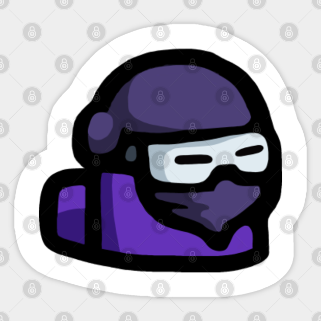 Among Us Purple Among Us Impostor Skin Sticker Teepublic