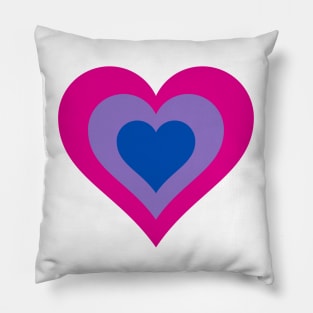 Pride Collection - Bisexual Pride Flag (Heart) Pillow