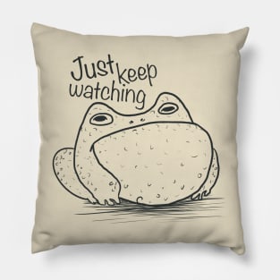 Frog sketch Pillow