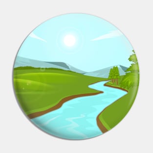 Nature Mountains Pin