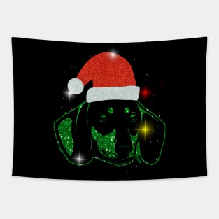 Christmas Santa Dachshund Tapestry