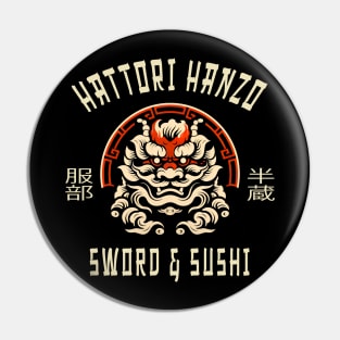 Hattori Hanzo Sword And Sushi Pin