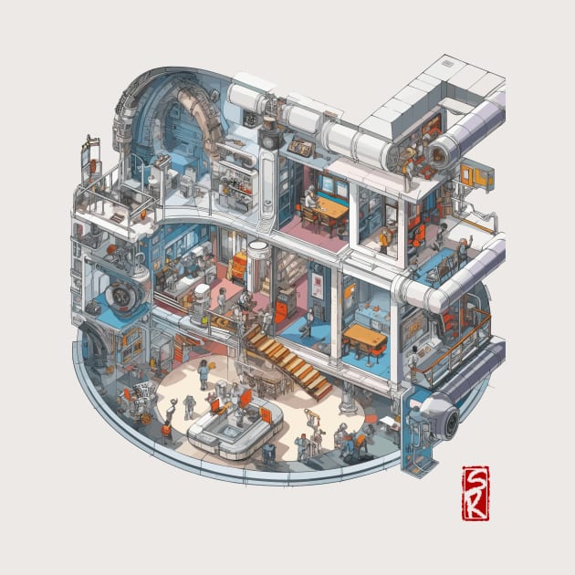 Isometric space station by siriusreno