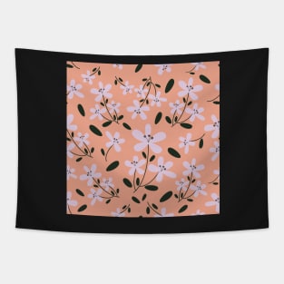 Ditsy Florals in Peach Tapestry