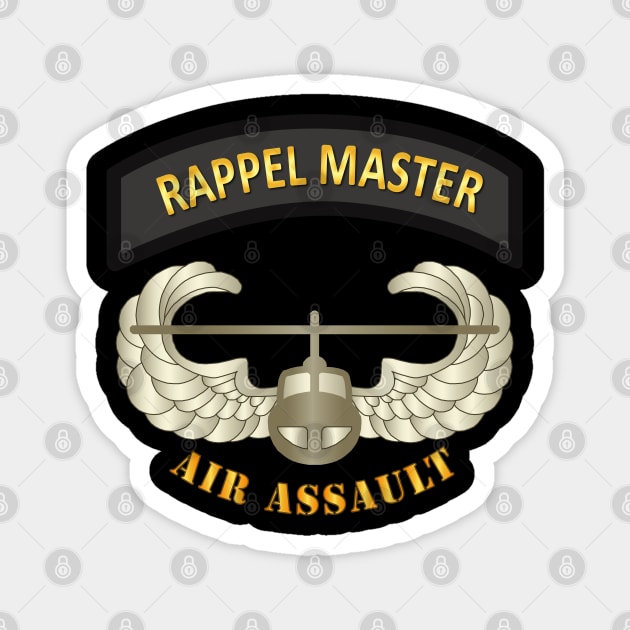 Rappel Master Tab w Air Assault Badge Magnet by twix123844