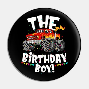 Monster Truck The Birthday Boy For Him Your Son Pin