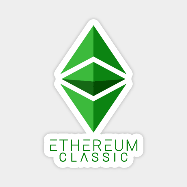 ETC Coin Cryptocurrency Ethereum Classic crypto Magnet by J0k3rx3