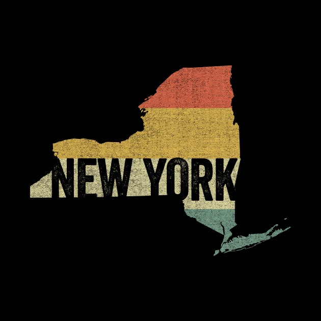 New York Retro 80s Distressed Vintage Sunset by Hashtagified