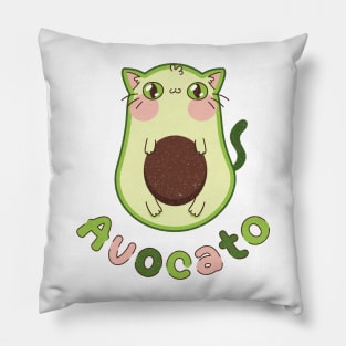 Avocado cat - Avocato Pillow