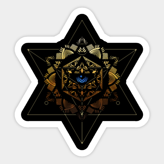 esoteric mandala of the all seeing eye - Esoteric - Sticker