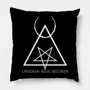 Obsidian Relic Records Pillow