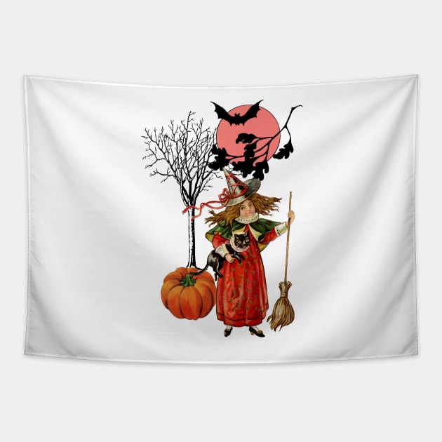 Vintage Halloween Pattern Tapestry by RoxanneG