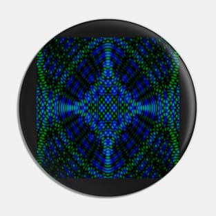 Blue Star Pattern Pin