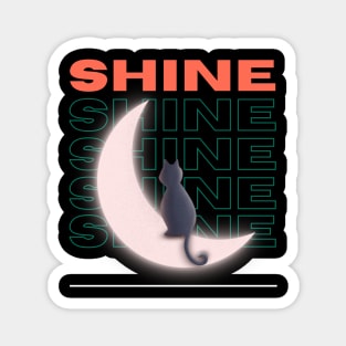 Moonshine Cat Magnet