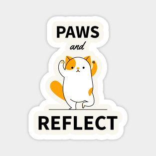 Funny Cat - Paws And Reflect Magnet