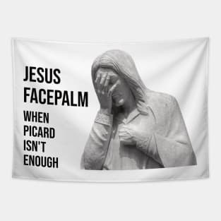 Jesus Facepalm Tapestry