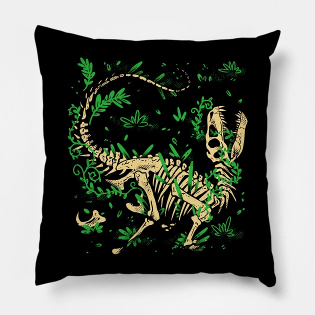 Jurassic Raptor Pillow by fitasartwork