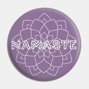 Namaste and LOTUS Flower Pin