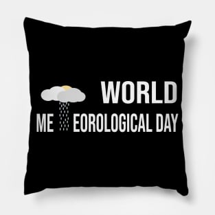 World meteorological day theme Pillow