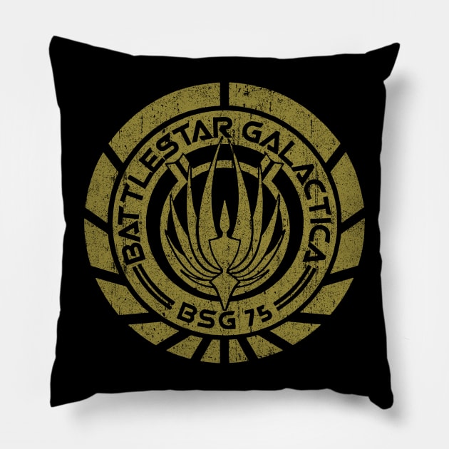 Battlestar Galactica Crest Pillow by huckblade