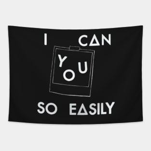 I can picture you so easily (white) Tapestry