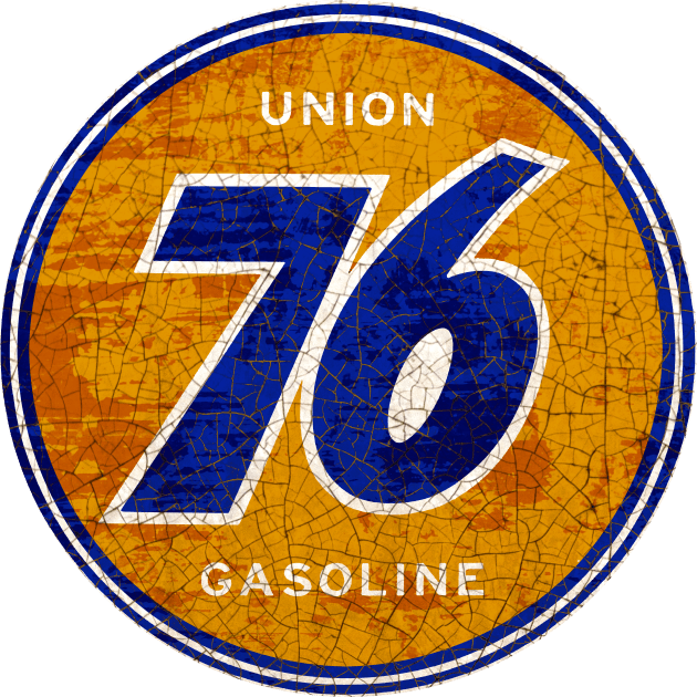 76 Gasoline Kids T-Shirt by Midcenturydave