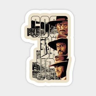 The Good The Bad and The Ugly Classical Retro Magnet