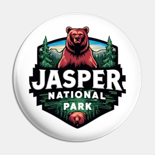 Bear Jasper National Park Pin