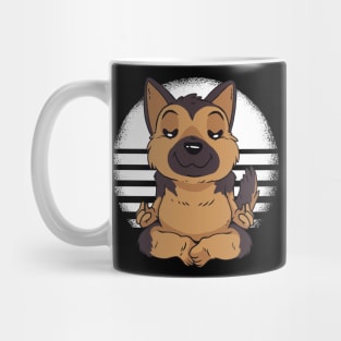 German shepherd yoga mug