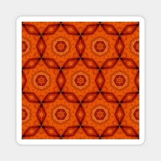 Orange Tiger Lily Pattern 2 Magnet