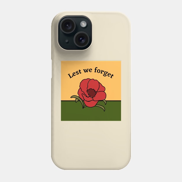 Lest We Forget Phone Case by MelloHDesigns