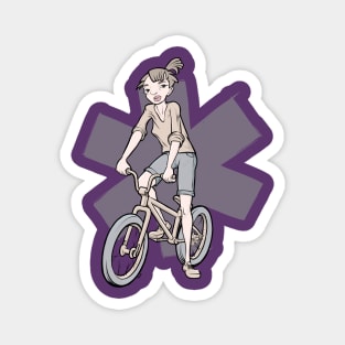 Bike girl Magnet