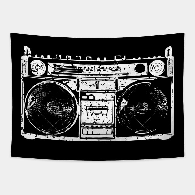 Vintage Cassette Recorder Tapestry by jazzworldquest