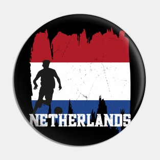 Netherlands Flag Soccer Football Team 2022 Pin