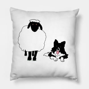 Border collie sheep Pillow