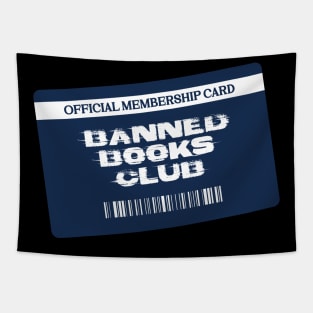 Banned Books Club Membership Card Tapestry