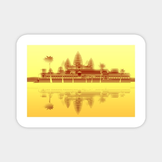 Angkor Wat Heat Magnet by itsmidnight