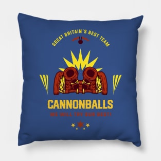 Great Britain's Best Team Cannonball We Will Try Our Best Pillow