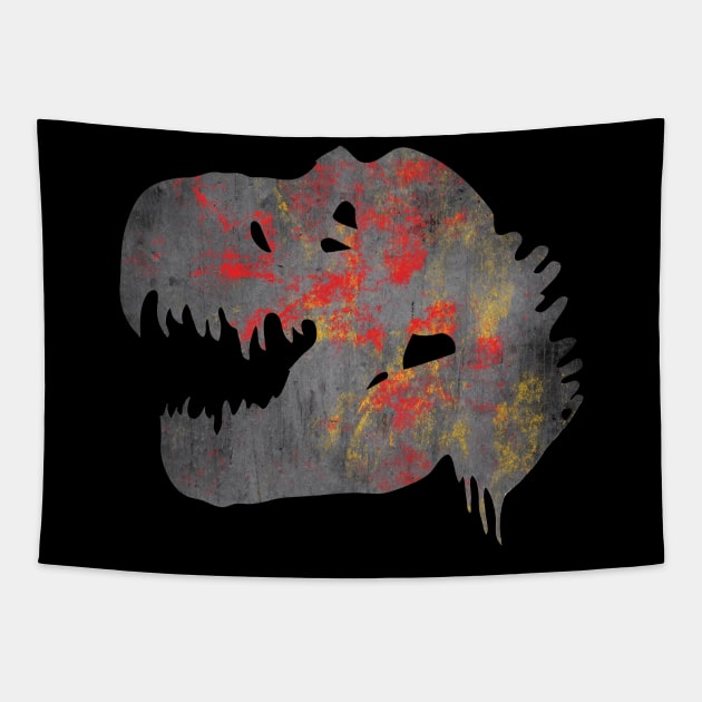 Terra Fossil T-Rex Head  Tapestry by Terra Fossil Merch